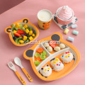 5 Piece Set Peralatan Makan Harimau Bambu